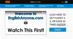 Desktop Screenshot of englishanyone.com